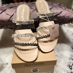 Mariella Made in Italy Sandals, Style # 12096, NWT